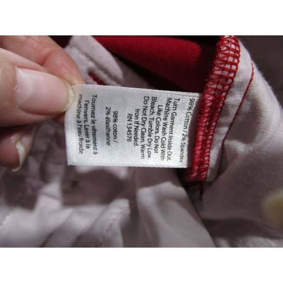 Vineyard Vines Candy Cane Strip Whale Embroidered Red Holiday Pants Boys 12 GUC - Picture 12 of 16